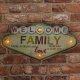 Светодиодная Ретро Вывеска Welcome Family от Forever Light