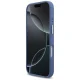 Guess 4G Strass Logo & Big Strap Metal Buttons MagSafe Case for iPhone 17, Blue