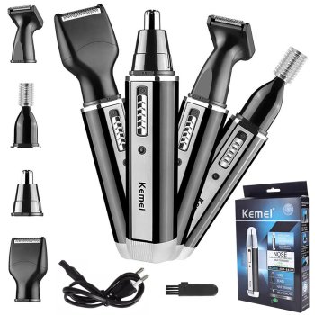 4-in-1 Rechargeable Trimmer for Nose, Ears, Beard and Hair