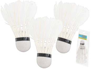Feather Badminton Shuttlecocks 3 pcs.