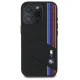 BMW iPhone 16 Pro Max Case Silicone Cut Tricolor Lines MagSafe, Black