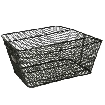 Rallex Metal Rear Bicycle Basket, Black