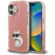 Karl Lagerfeld IML Aquarelle Choupette & Logo iPhone 16 Case, Pink