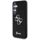 Guess Fixed Glitter Big 4G Metal Logo Case for Samsung Galaxy S25, Black
