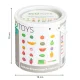 ECOTOYS Wooden Cutting Play Food Fruit Set 20 Pieces for Toddlers