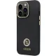 Apple iPhone 13 Pro Max 6.7\'\' Guess Silicone Logo Strass 4G Case Cover (GUHCP13XM4DGPK), Black