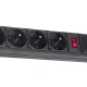 Maclean MCE219 Power Strip, 5 Outlets, with Switch, 1.5m