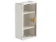 Hanging Bathroom Shelf with 3 Levels and Door, White