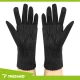 Trizand Touchscreen Gloves with Arm Warmers, Black