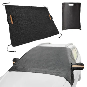 Magnetic Car Windshield Cover for Ice and Sun Protection, 214x145 cm