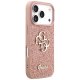 Guess iPhone 17 Pro Case Fixed Glitter Big 4G, Pink