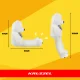 Giant Plush Teddy Bear Kruzzel 180cm 25925, Cream