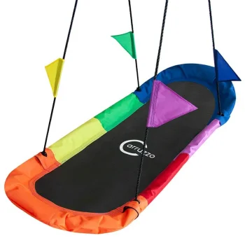 Carruzzo Boat-Shaped Garden Swing Hammock, 167x75 cm