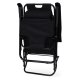 MultiGarden Foldable Garden Sun Lounger with Headrest, Black