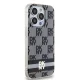 DKNY iPhone 14 Pro Max Case IML Checkered Mono Pattern MagSafe, Black