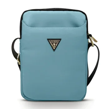 Guess Nylon Triangle Logo 10" Tablet Bag, Light Blue