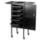Gabbiano Deluxe 500 Hairdressing Trolley, Black