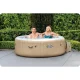 Intex 28426 Inflatable Hot Tub with Bubble Jets 4 Person 196x71 cm, beige