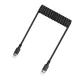 Acefast C14-03 USB-C to USB-C Spring Cable 480Mb/s 3A 1.2m - Black