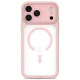 Tech-Protect MagPeak MagSafe CC case for iPhone 18 Pro and 17 Pro, matte pink
