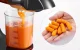 AMZCHEF Slow Masticating Juicer GM3001-RD Cold Press with 2 Travel Bottles