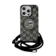 Karl Lagerfeld iPhone 15 Pro Max Case IML Crossbody Monogram, Black