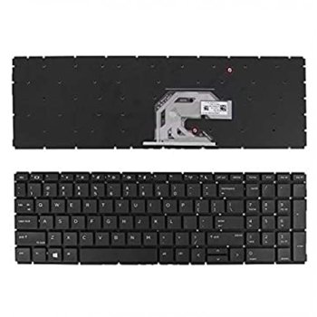 Keyboard for HP ProBook 450 G7, 455 G7, US layout, black