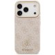 Guess iPhone 17 Pro vāciņš 4G Strass Logo MagSafe, rozā