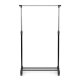 Adjustable Garment Rack on Wheels with Storage Shelf ModernHome