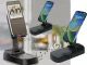 Telescopic Phone Stand with Bluetooth Speaker and Power Bank, Black