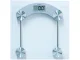 Electronic Bathroom Scale 180kg Glass Platform LCD Transparent
