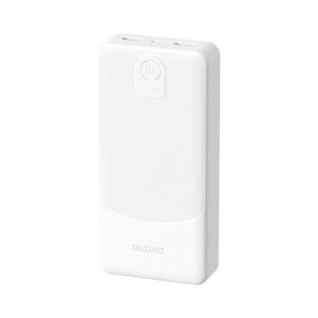 Dudao K10Pro Power Bank 20000mAh Dual USB 2.4A - White