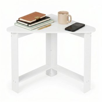 ModernHome Corner Computer Desk White