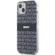 DKNY iPhone 15 Plus Case IML Mono & Stripe MagSafe, Black