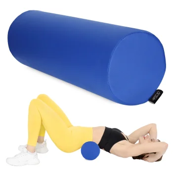 4FIZJO Round Massage and Rehabilitation Bolster 60 x 20 cm, Blue