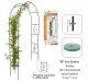 Metāla dārza pergola arka vīteņaugiem un rozēm 240cm, tumši zaļa