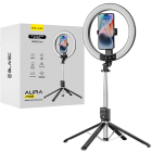 Blavec Aura LED Ring Light Lamp Set with Stand 2.3m and Phone Holder for Photo Video Tiktok Vlogging