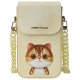 Nimmy Big Eyed Pet 2.0 Cat 3-in-1 Set: Phone Bag, Wallet, Tracker Case, Beige