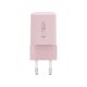 Tech-Protect NCM33W 2-portu PD33W/QC3.0 sienas lādētājs – rozā