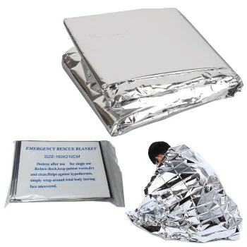 Emergency Thermal Blanket 160x210cm, Silver