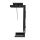 Maclean MC-713 B Under Desk PC Mount, Black