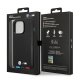 Apple iPhone 14 Pro 6,1\" BMW Leather Stamp Tricolor Magsafe Case Cover (Bmhmp14l22ptdk), Black