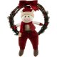 Ruhhy Elf Christmas Door Wreath, 36 cm