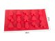 Christmas Silicone Baking Mold for 15 Cookies, Red