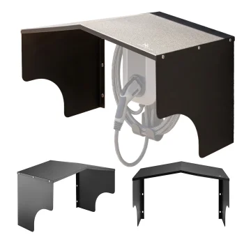 EV Charger Protective Canopy Maclean MC-902, Stainless Steel, 28x32.5x44 cm, Black