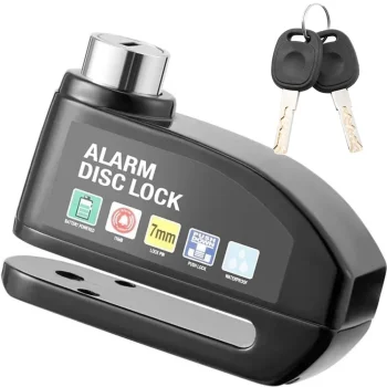 Motorcycle and Bicycle Brake Disc Lock with 110 dB Alarm