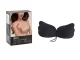 Self-Adhesive Push-Up Strapless Bra with Drawstring, Size D, Black