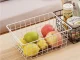 Large Metal Wire Basket Organizer for Kitchen and Home, Black