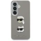 Karl Lagerfeld Saffiano Double Heads Metal Case for Samsung Galaxy S26, Silver