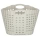 Collapsible Laundry Basket with Handles, Grey